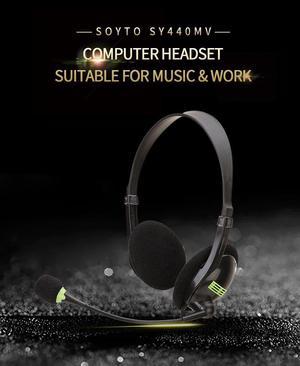 Headphones Interface Head-mounted Gaming Headset Laptop Computer PC Earphon With Microphone Wired Stereo Headphones