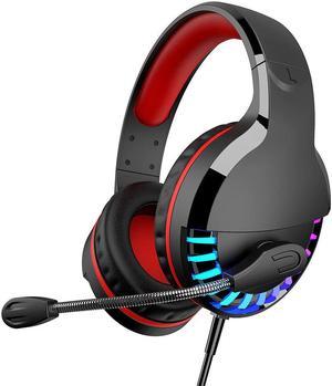 Wired Headphones Gaming Earphones  Headset Glowing Stereo Gaming Headset Headphone With Mic for PC Copputer