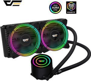 PC Case Water Cooling AIO CPU Cooler 240mm Radiator RGB Fan Sync TDP 350W CPU Liquid Cooler For LGA 115x/2011/AM3+/AM4