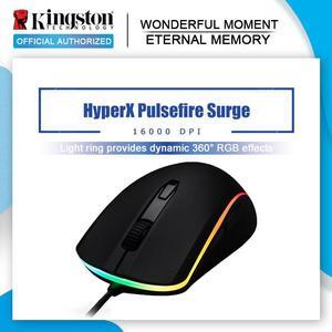 E-sports mouse Omron switch HyperX Pulsefire Surge RGB Gaming Mouse Pixart 3389 sensor wired mouse DPI is up to 16000