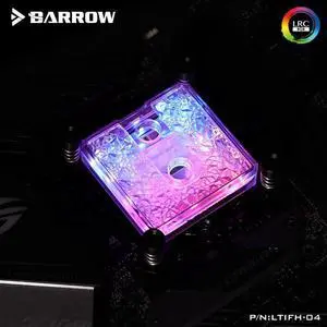 CPU Block For Intel and AMD Platform Icicle Series Pom or Barss Top Optional LRC 2.0 5v 3pin Microwaterway Cpu Cooler