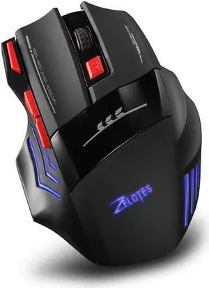 F14 4000 DPI 7 Buttons LED Optical Computer Mouse Wireless 2.4G Wireless Gaming Mouse Breathing Lights for PC laptop