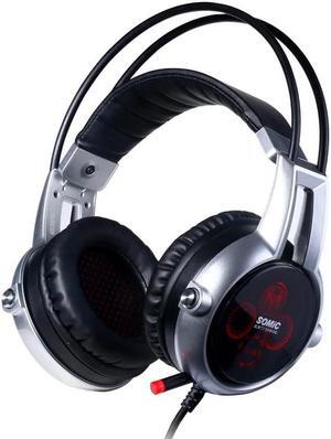 E95X Physical Multi-Channel Vibration Gaming Headset Noise Canceling Headphones with Mic for PS4 FPS Game