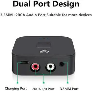 Bluetooth 5.0 4.2 Audio Receiver aptX LL RCA NFC 3.5mm Jack Aux Audio Adapter For Car computer wire speaker Home Stereo