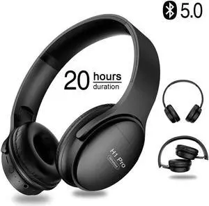 Pro Bluetooth Headphones HIFI Stereo Wireless Earphone Gaming Headsets Over-ear Noise Canceling with Mic Support TF Card