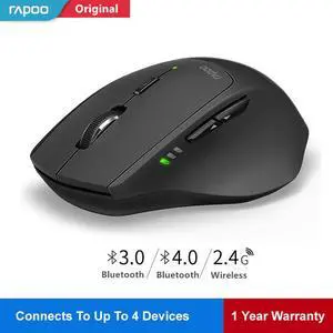 MT550 Wireless Mouse Smart switch between 4 devices gaming Mice Switch between Bluetooth 3.0, 4.0 & 2.4G Computer mouse
