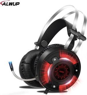 HD Bass Gaming Headphones for Computer PC Laptop Games Wired Earphone Led USB Gaming Headset for PS4 Xbox one with microphone