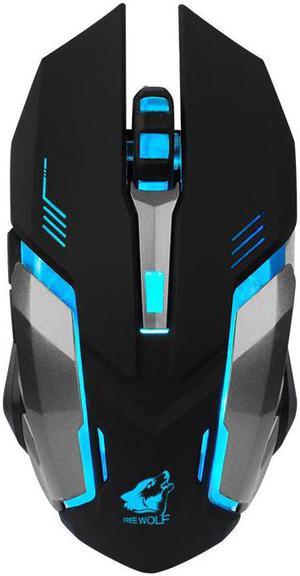 Mouse Durable Wireless LED Light 4000DPI Optical Usb Ergonomic Pro Gamer Gaming Mouse Metal Plate  Drop shipping