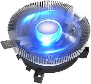 Desktop Computer PC blue LED Aluminum Heatsink CPU  Cooler CPU Fan cooling for LGA 775 1150 1155 1156 AMD or 1366 2011