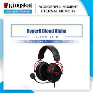 E-sports Headphones With a microphone Black Gold Limited Edition HyperX Cloud Alpha Gaming Headset For PC PS4 Xbox