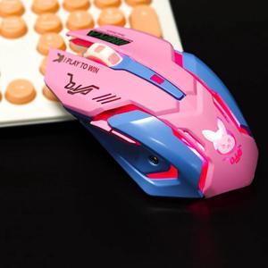 D.va Mercy Reaper USB Wired Mouse  6 Buttons Optical Gaming Gamer Mouse Flash Lights for PC Laptop CF Overwatch Player Mice