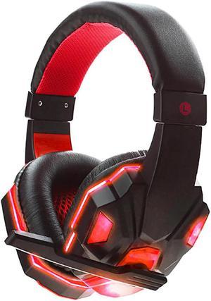 Deep Bass Game Headphone Stereo Over-Ear Gaming Headset Headband Earphone With Llight for Computer PC Gamer