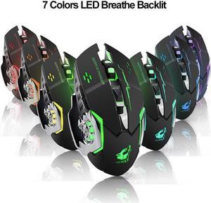 Rechargeable 2.4GHz Light Mute Wireless Mouse Gaming Mouse Mechanical Mouse Wireless Bluetooth Mouse Wireless Mouse