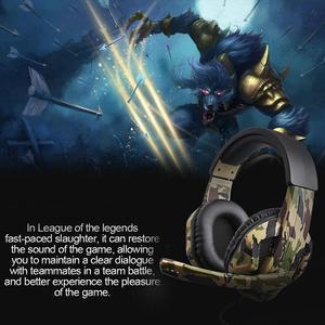 Gaming Headset Camouflage PS4 PC box One Gaming Headset Gaming wired stereo Headset with Mic For iphone Android tablets