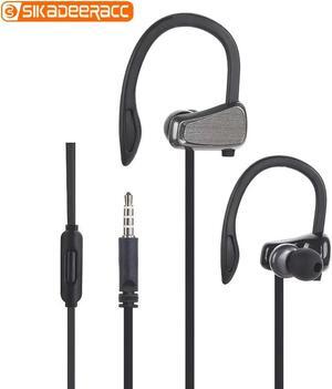 Wired Earphone Ear Hook Metal Music 3.5 Headset Heavy Bass Stereo Sound Microphone Smart Phone Accessories For PC iPhone