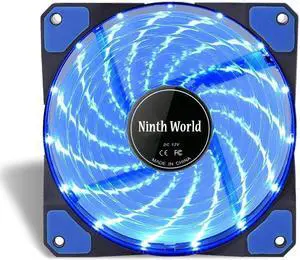 120mm LED Ultra Silent Computer PC Case Fan 15 LEDs 12V Cpu Heatsink Cooler master Cooling Fan DC 12V 4P 3P Connector