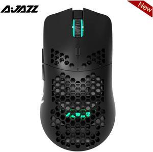 AJ390 USB Wired Gaming Mouse with 7 Keys Adjustable DPI Ergonomic Design Hollowed-out Honeycomb Design Gaming Mouse