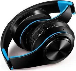 earphone Bluetooth Headphones Over Ear Stereo Wireless Headset Soft Leather Earmuffs Built-in Mic for PC/Cell Phones/TV