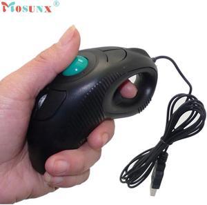 Computer Peripherals 2.4GHz Wired USB Handheld Mouse Finger Using Optical Track Ball Mouse 1000DPI Gaming Mouse Jun24