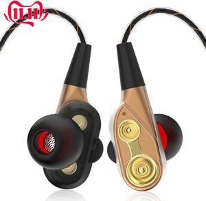 3.5mm AUX Jack Earphones Bass in-Ear Earbuds Headset with Microphone and Volume Control Headset for Cellphone Tablet PC Earphone