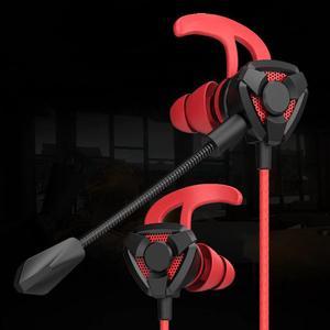 Wired Earbuds Sport In Ear Earphones Gaming Headphone with Microphone Ear Piece for Mobile Phone PC Headset Gamer