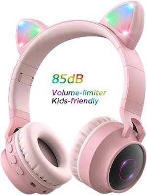 ear Headphones Wireless Bluetooth 5.0 Headset Headset Hifi Music Stereo Bass LED Light Mobile Phone girl For iphone pc