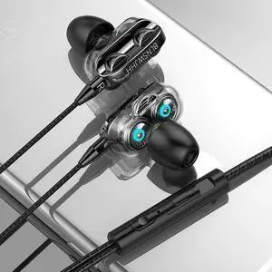 Drive 6D Stereo Wired Earphone In-ear Headset Earbuds Bass Earphones For IPhone  3.5mm Sport Gaming Headset With Mic