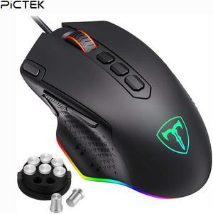 12000 DPI Wired Gaming Mouse Gamer Ergonomic Mouse USB Mice With RGB Backlit Side Buttons For Windows PC Computer Mice