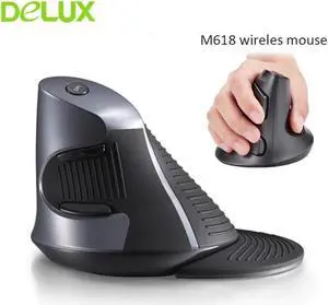 M618GX Wireless Vertical Ergonomic Optical Usb Computer Mouse 2.4Ghz 6 Button Gaming Mause 3D Upright PC Mice For Laptop