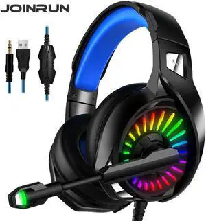 PS4 Gaming Headphones 4D Stereo RGB Marquee Earphones Headset with Microphone for New Xbox One/Laptop/Computer Tablet Gamer