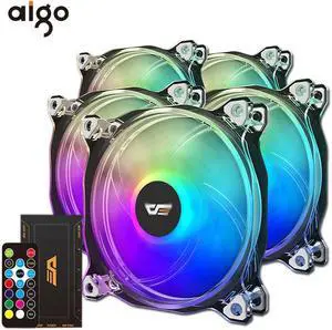 CF8Pro Computer PC Case RGB Fan Clear Frame 120mm Fans Quiet+Remote Computer Cooling ASUS AURA SYNC CPU Cooler RGB Case Fan