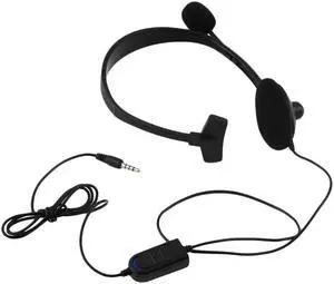 1 Pcs 3.5mm Earphone One Ear Gamer Headset Wired Earphone Headphones Gaming Headset With Microphone Noise Cancelling For PS4