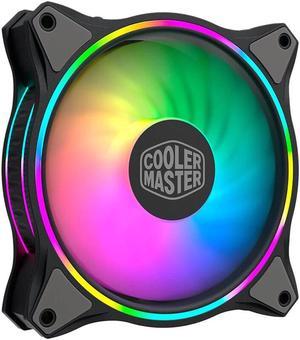 Master MF120 12cm DC 12V ARGB Cooling Fan 4-Pin PWM Addressable RGB Quiet  Radiator for Computer Case Chassis