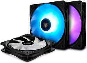 5 in 1 3 in 1 RF120M 120mm 12V/4PIN RGB Fan quiet Computer Case Cooling fans CPU Cooler Replace fan With controller