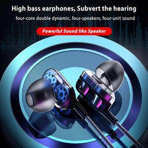 Type C Sport Wired Headphones Running Earphone Computer Earphones Gamer Headset Handsfree Earbuds for  MP3 audifonos