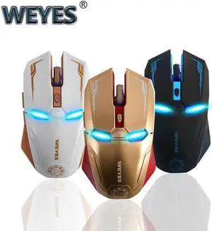 Wireless Mouse 3d Mini New Arrival Top Fashion Recommend Iron Man Wireless Gaming Gamer Computer Mice