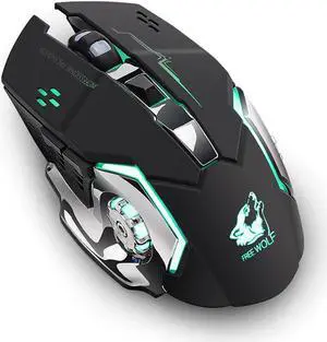 X8 Wireless Silent LED Backlit USB Optical Ergonomic Gaming Mouse Portable Ergonomic Computer Silent PC Laptop
