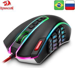 LEGEND M990 USB wired RGB Gaming Mouse 24000DPI 24buttons programmable game mice backlight ergonomic laptop PC computer