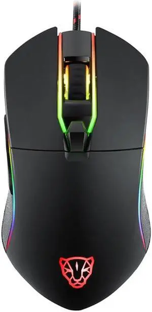 V30 Professional USB Wired Gaming Mouse 3500DPI Optical Mice Backlit Port  Android IOS Linux With LED Backlit Disply