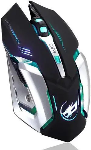 Wireless Silent Gaming Mouse T1 Wireless Mouse  Lights and 4 Gears 2400 DPI 400mah Lithium Battery for PC