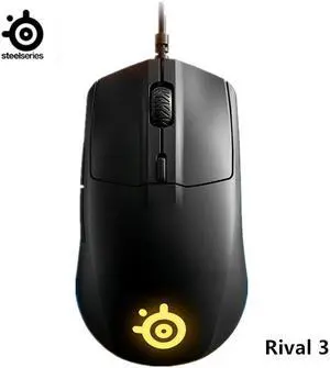 Rival 3 Backlight Weight of 77g Suitable for Double Hand FPS E-Sports Gaming Mouse Game MIce