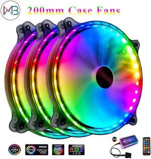 Airflow 200mm PC Case fan quiet cooling for computer 6PIN Mute PWM RGB Led Case Fans cooler adjustable fan Radiator