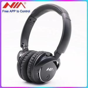 Q1 Over-Ear Bluetooth Wireless Headphones with APP Control Micro /TF Card FM Radio Audio Input for PC Cellphones Gaming