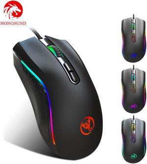 Upgraded version RGB Light 7200DPI Macro Programmable 7 Buttons  Optical USB Wired Mouse Gamer Mice computer Gaming