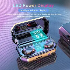 Bluetooth Headphone Wireless with Microphone Sport Gaming Truly in Ear Headset Tws 3D Stereo terproof Noise Canceling