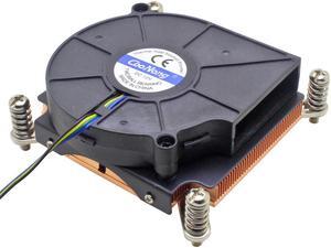 1U Server Computer CPU Cooler Copper Heatsink For Intel Xeon LGA 2011 X99 2066 Workstation Industrial Active Cooling