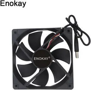 1pc  Mute Quiet DC 5V 120mm 120mmx25mm 12025 1500RPM Brushless USB Computer Case Cooling Cooler Fan