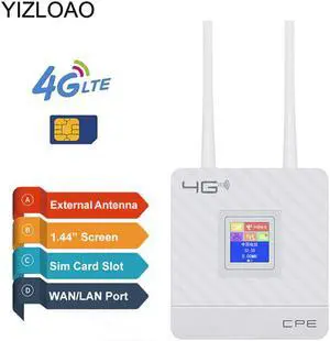 4G LTE/Wifi/Modem Router CPE Network Access Point 4G 3G with Antennas SIM Broadband Mobile Hotspots Wifi/Singnal Booster