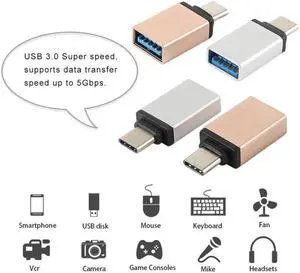 Sale 5/3/1PCS USB-C Type C Male To USB 3.0 Female OTG  Sync Adapter  Charge Micro USB Cable For Mole Phone