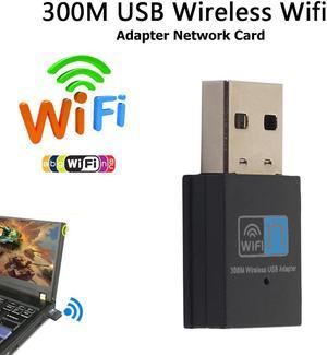 300Mbps WiFi USB Network Card Dongle Portable Wireless Internet Adapter Signal Receiver for Laptop Notebook PC